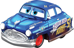 Detail shot of Metallic Jackson Storm mini car finish by Mattel showing shimmering paint
