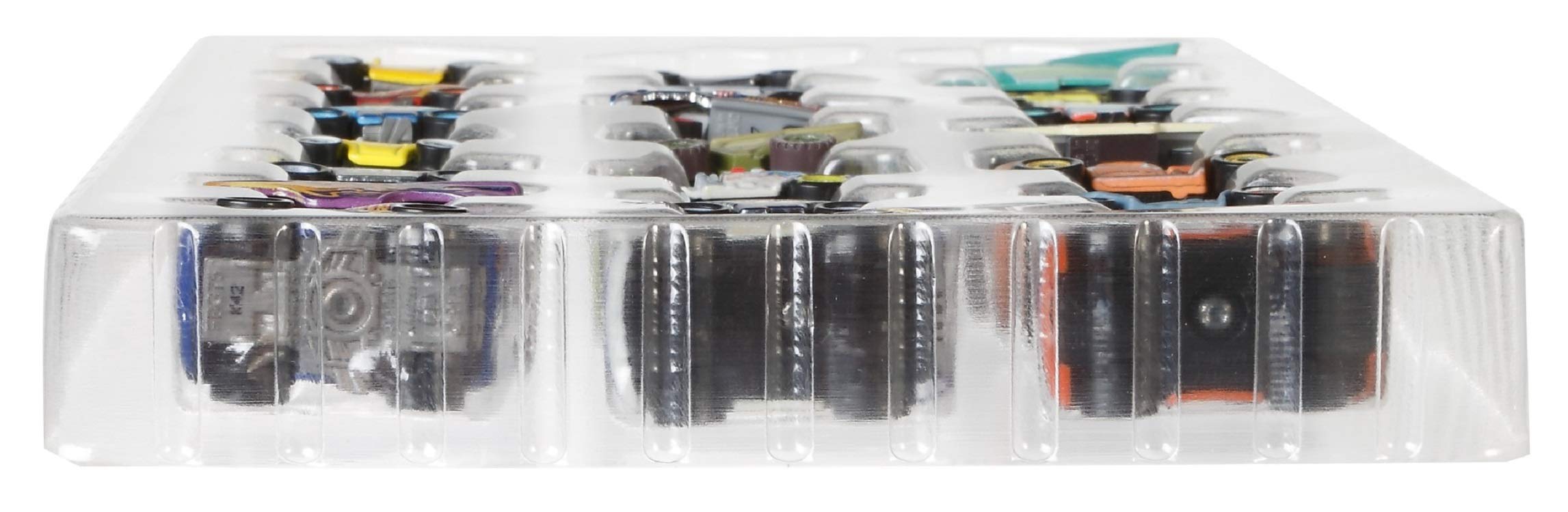 Closeup showing different paint finishes and decals across Mattel Cars mini racers