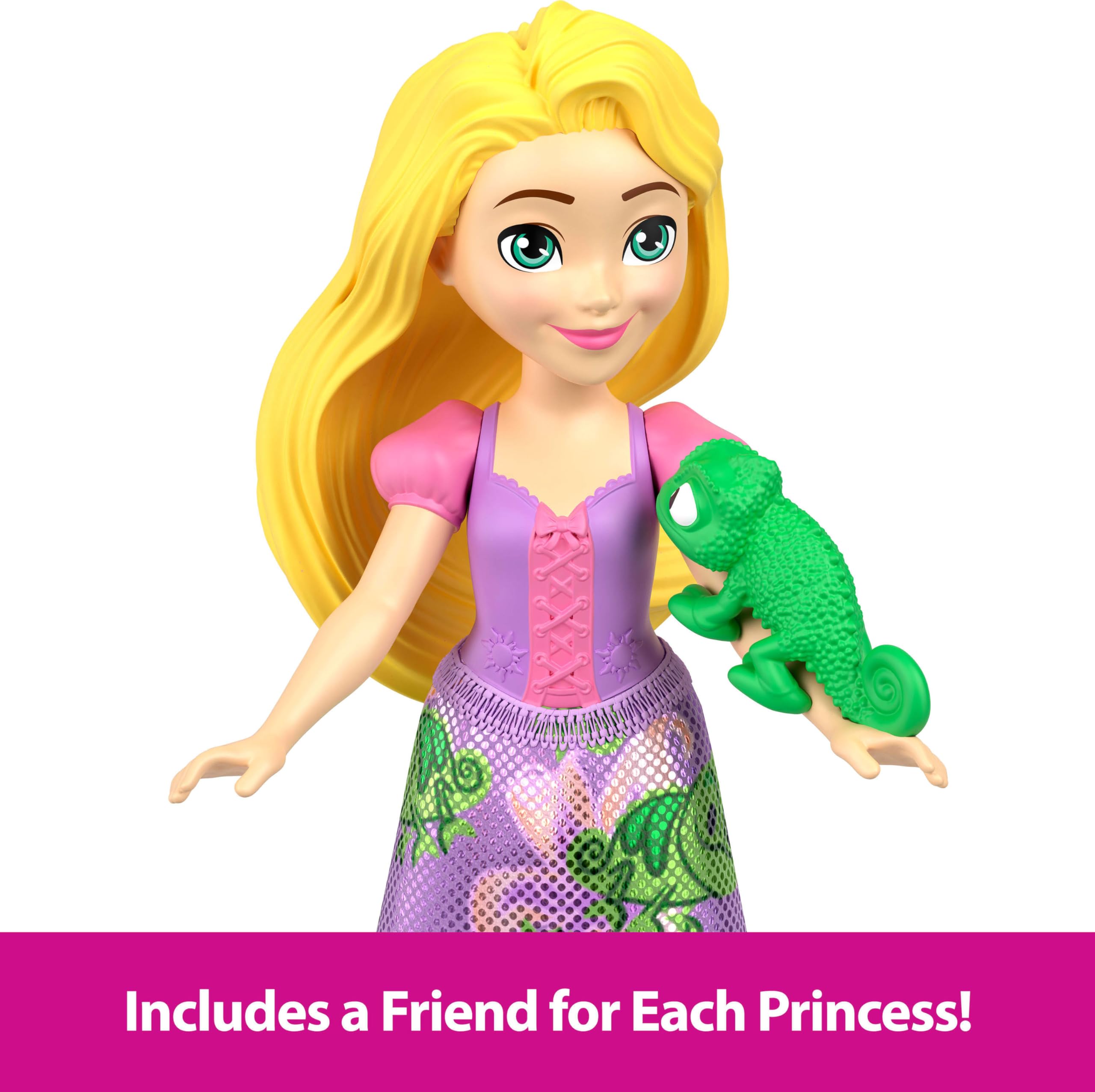Mattel Disney Princess friend figures arranged to show character variety and interaction