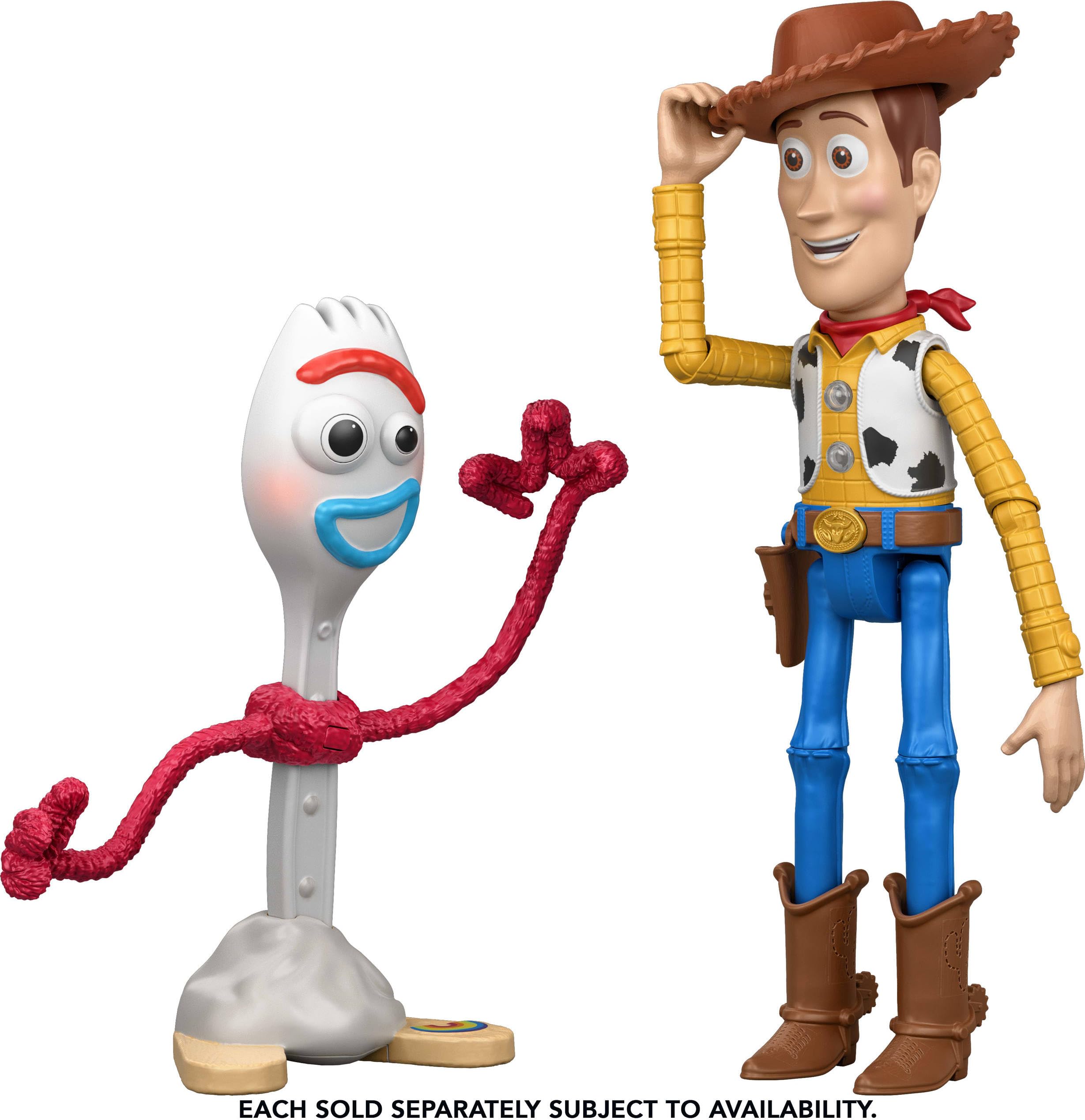 Mattel Forky interacting with other figures for group fun