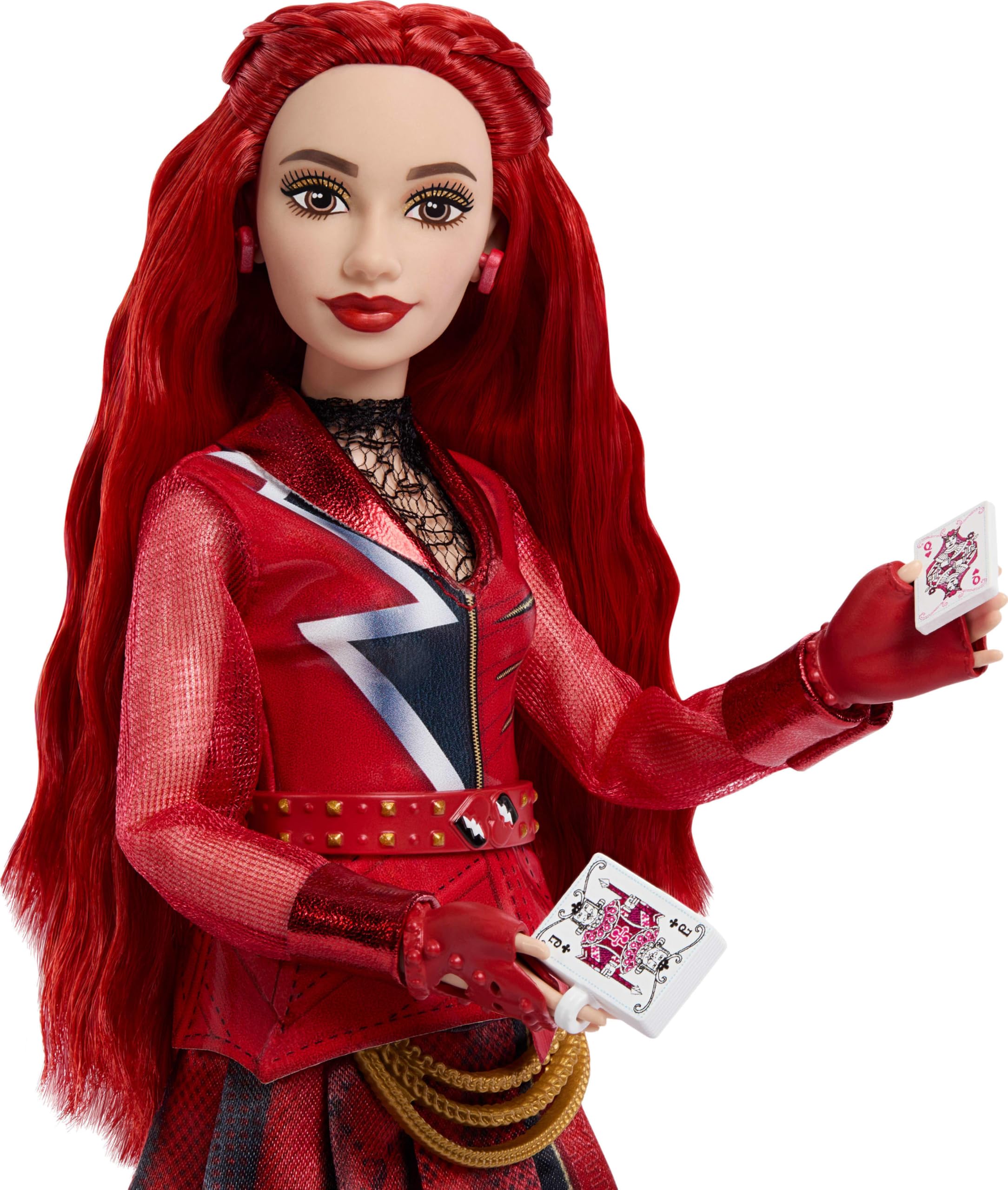 Mattel Red outfit detail showing removable blazer, pleated skirt benefit