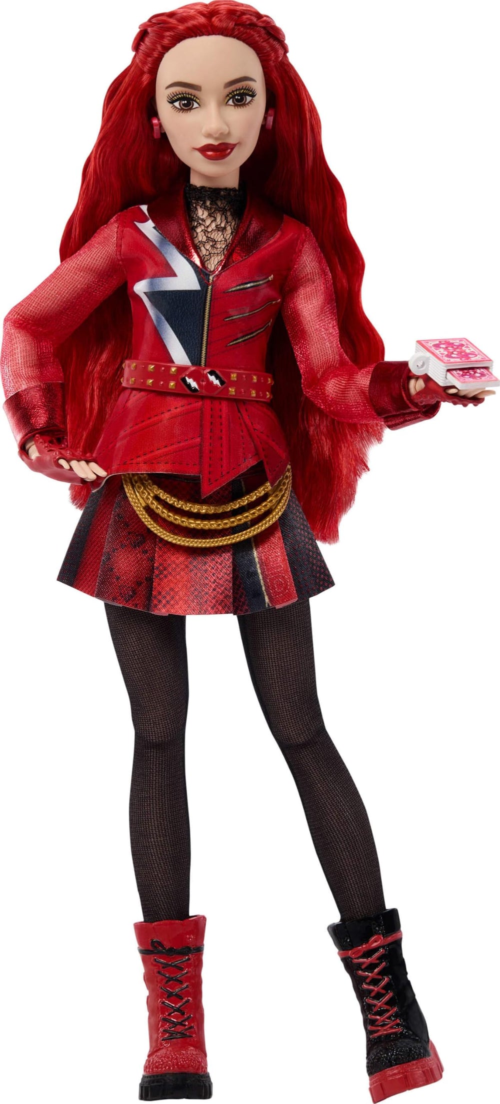 Mattel Red next to common objects for scale showing child-friendly size
