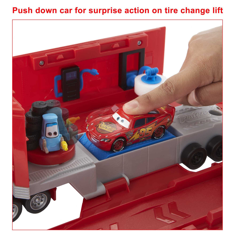 Mattel transforming Mack car wash spinning sponge cleaning pretend cars