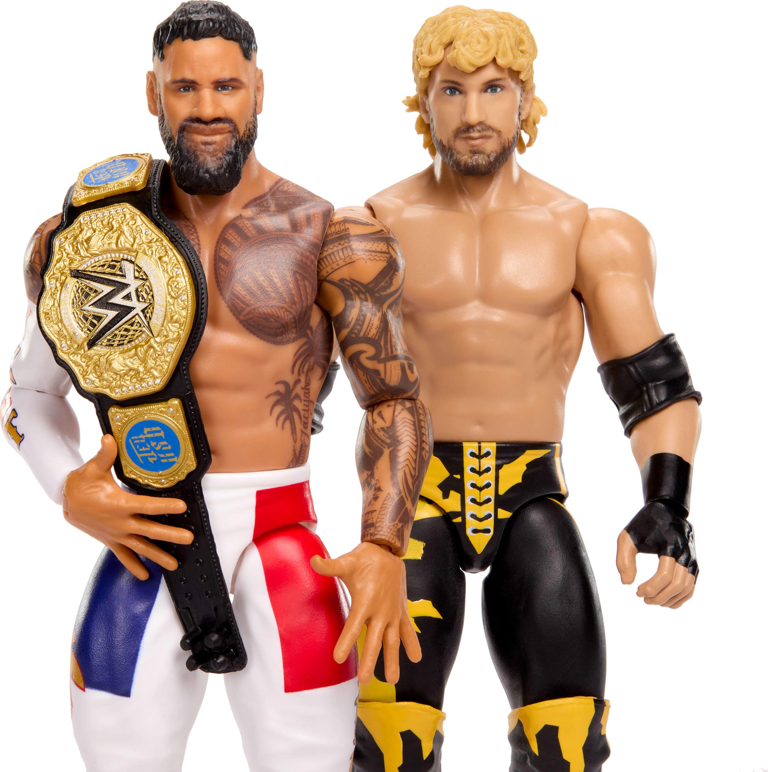 Mattel Jey Uso close-up TrueFX facial detail for realism