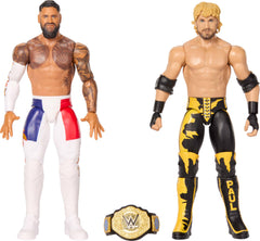 Mattel Jey Uso and Logan Paul front packaging showcasing duo