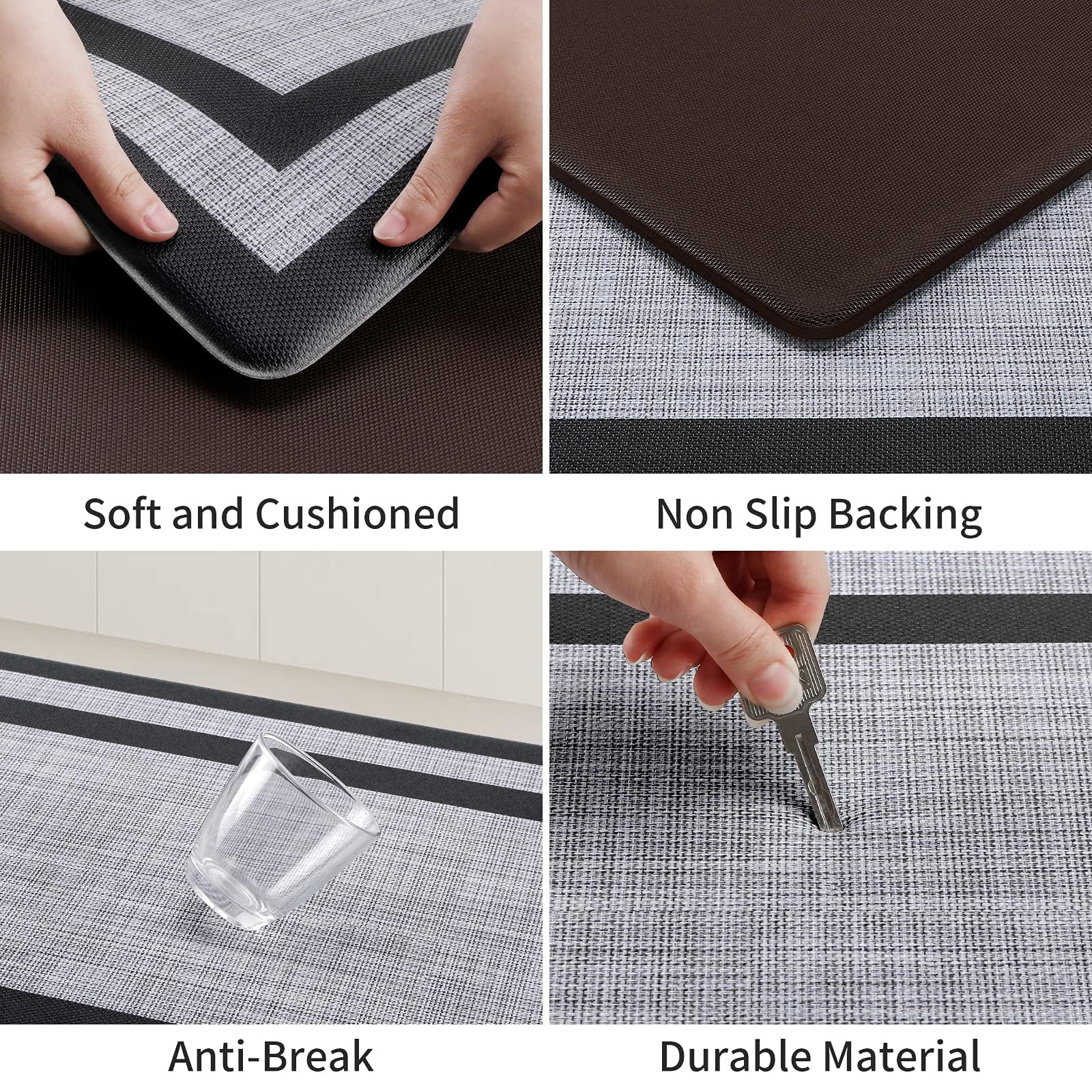 Mattitude runner and smaller mat side-by-side displaying size and placement options