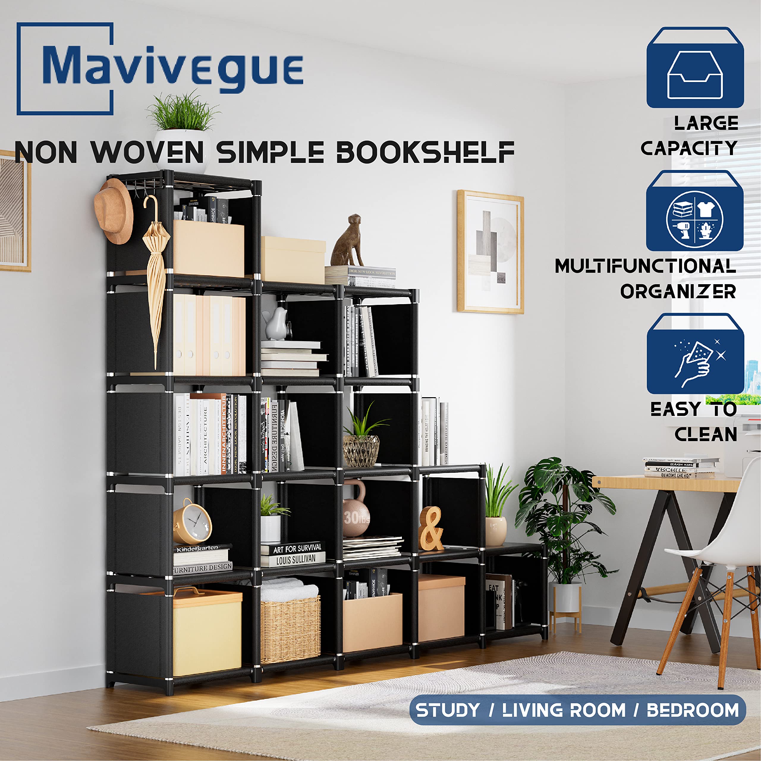 Mavivegue laid-out parts before assembly demonstrating simple DIY setup benefit