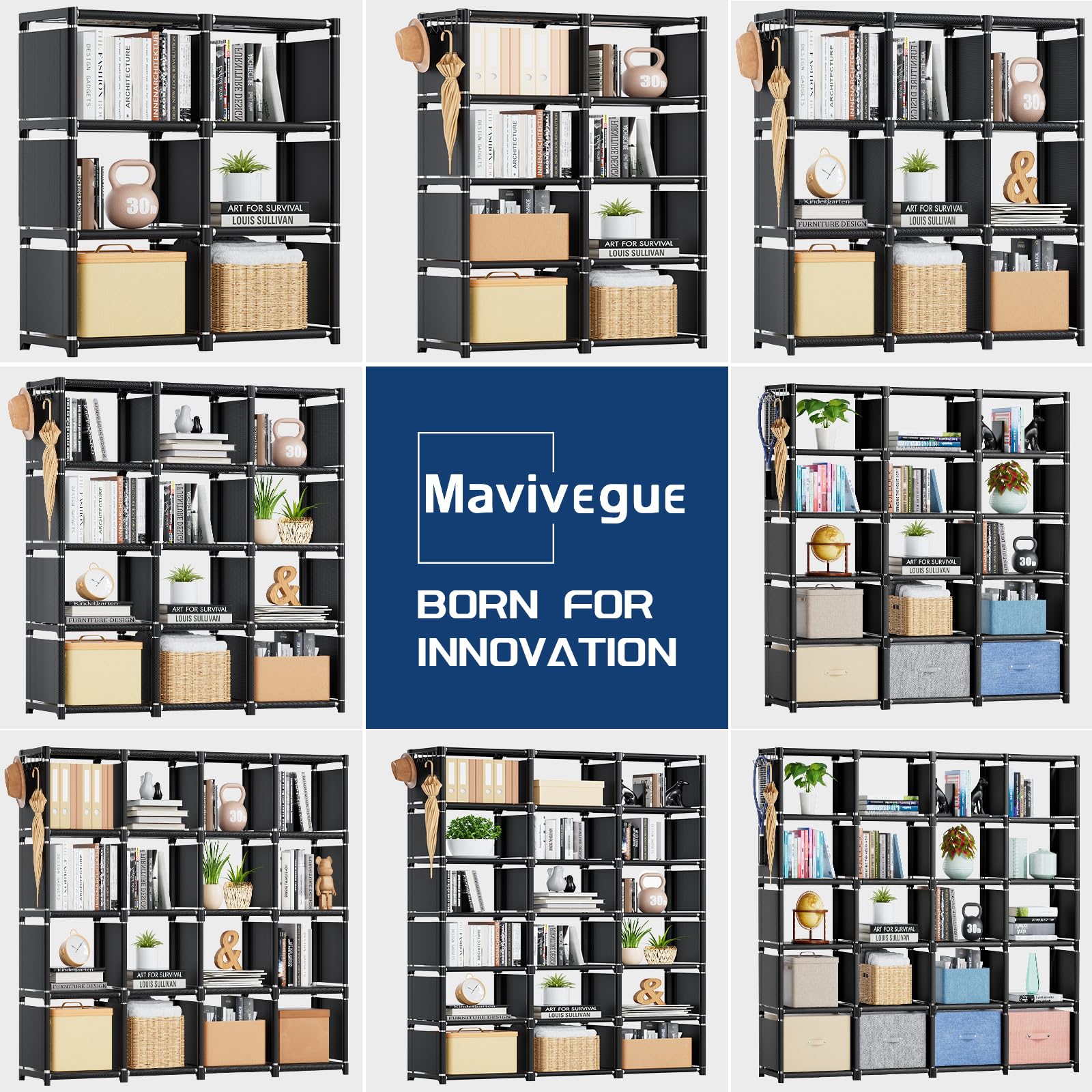 Mavivegue next to person and lamp illustrating scale and space-saving advantage