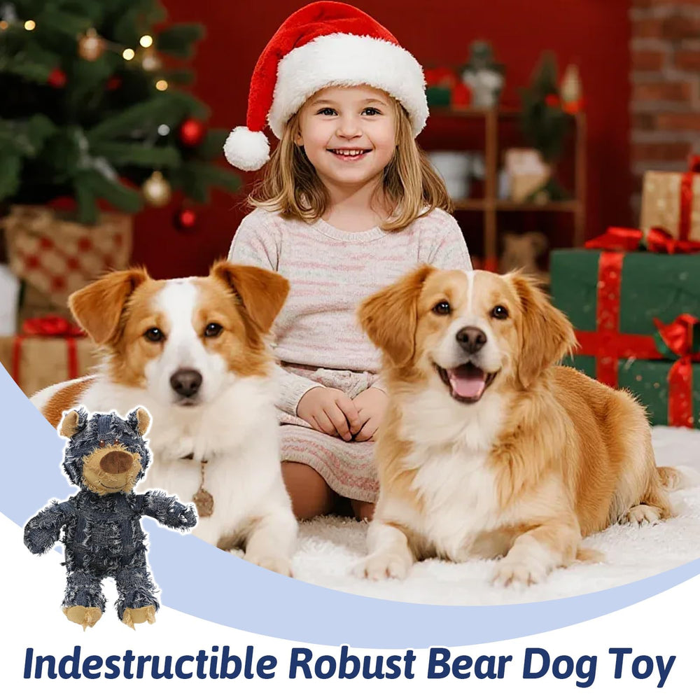 MAXBECK on sofa lifestyle scene showing comforting companion and durable play