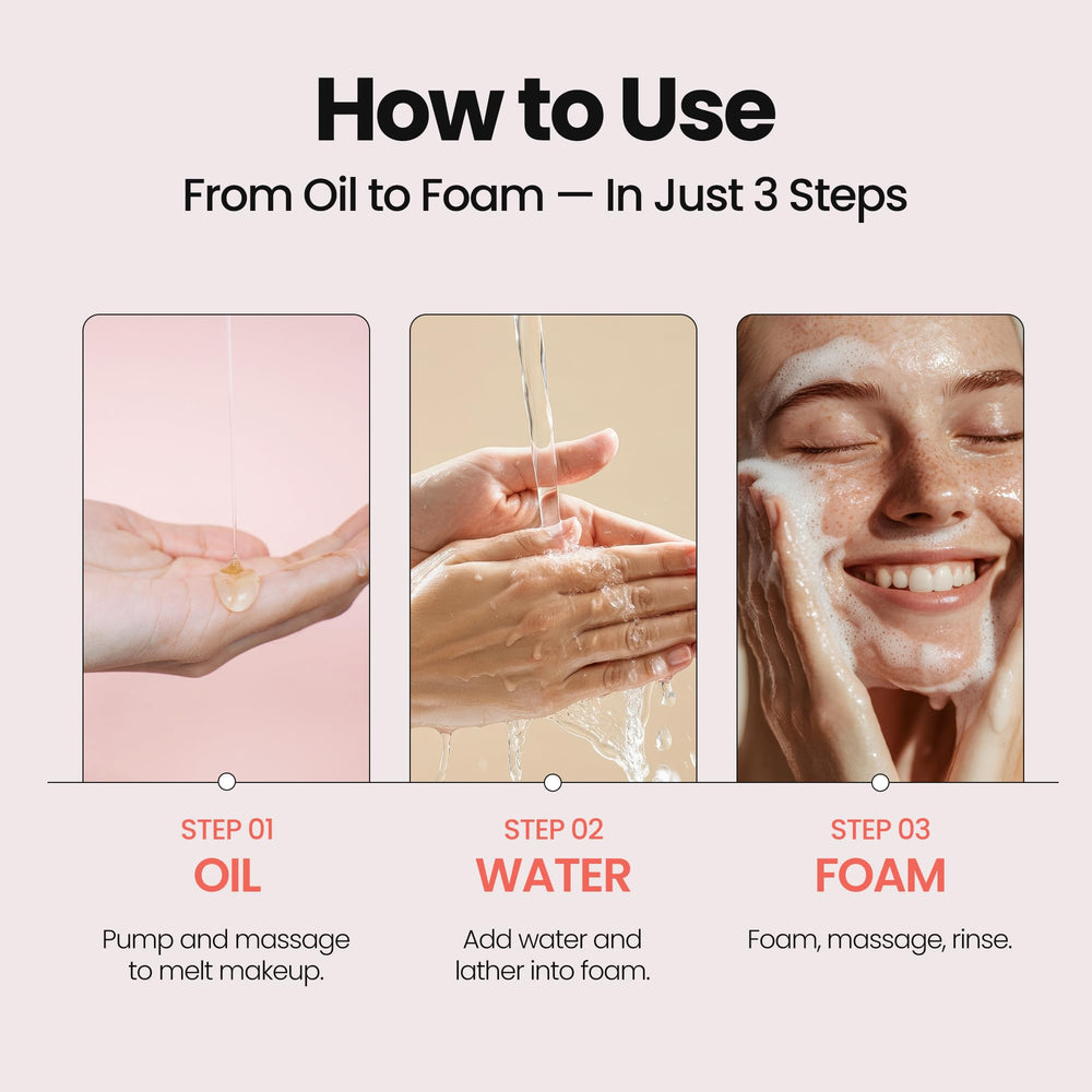 MAXCLINIC foam transformation in hand demonstrating easy emulsification