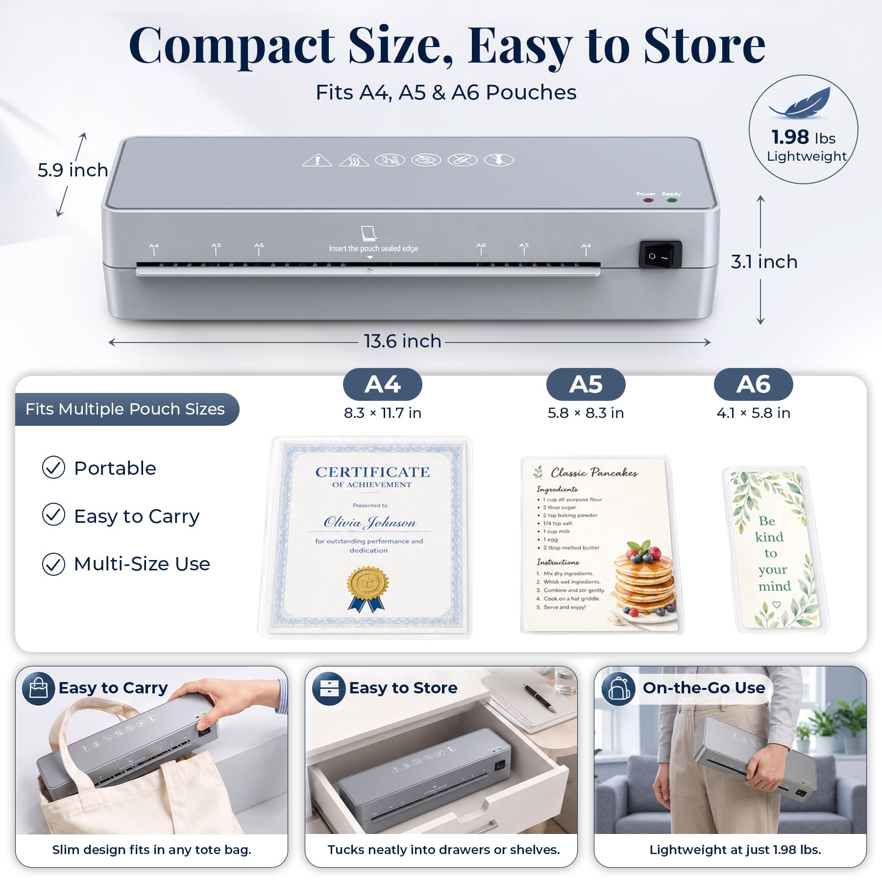 MAXDONE laminator feeding a photo to show smooth professional lamination