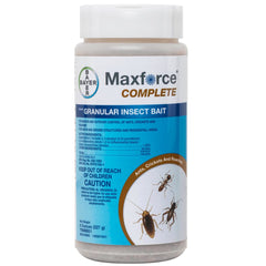 Maxforce Complete granule close-up revealing texture and bait formulation benefits