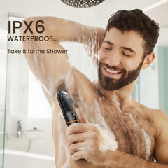 MAXGROOM ergonomic I-shaped handle demonstrating secure comfortable grip