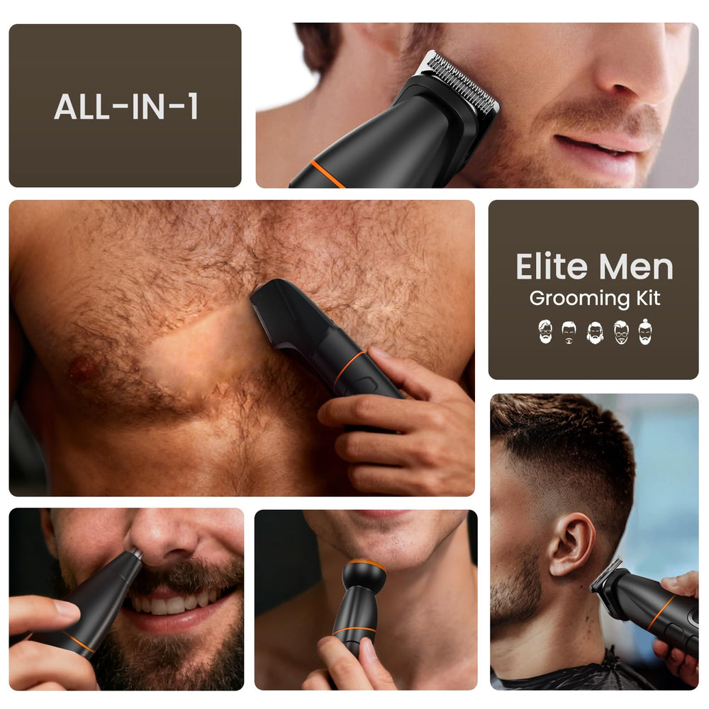 MAXGROOM close-up of V-shaped trimmer head showing precise contouring benefit