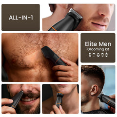 MAXGROOM close-up of V-shaped trimmer head showing precise contouring benefit
