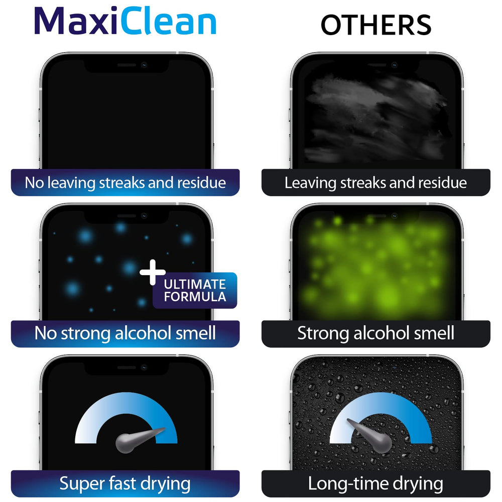 Maxi Clean individually wrapped wipe being opened for sanitary, single-use cleaning