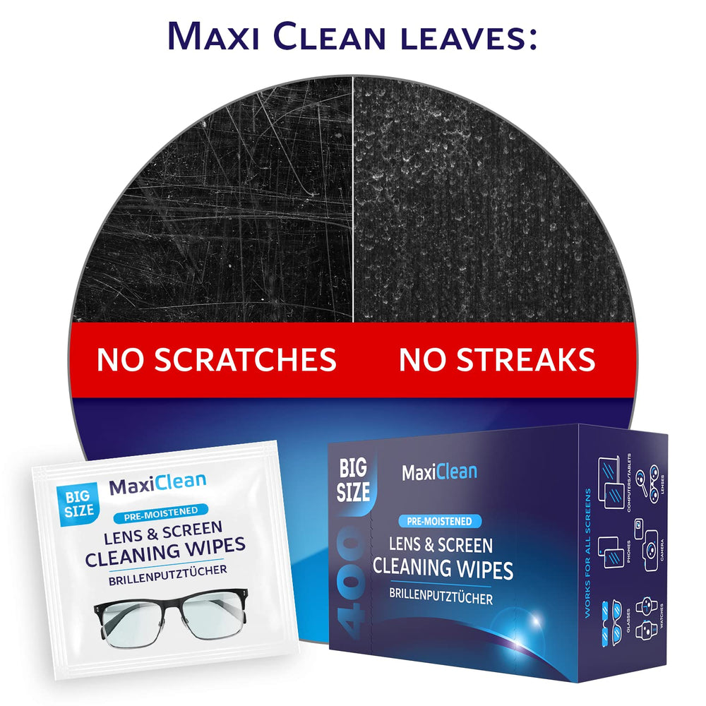 Pack of Maxi Clean wipes inside a travel kit for convenient on-the-go maintenance