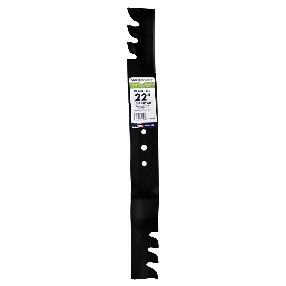 MaxPower 331376XB front profile showing full blade, fit and balance