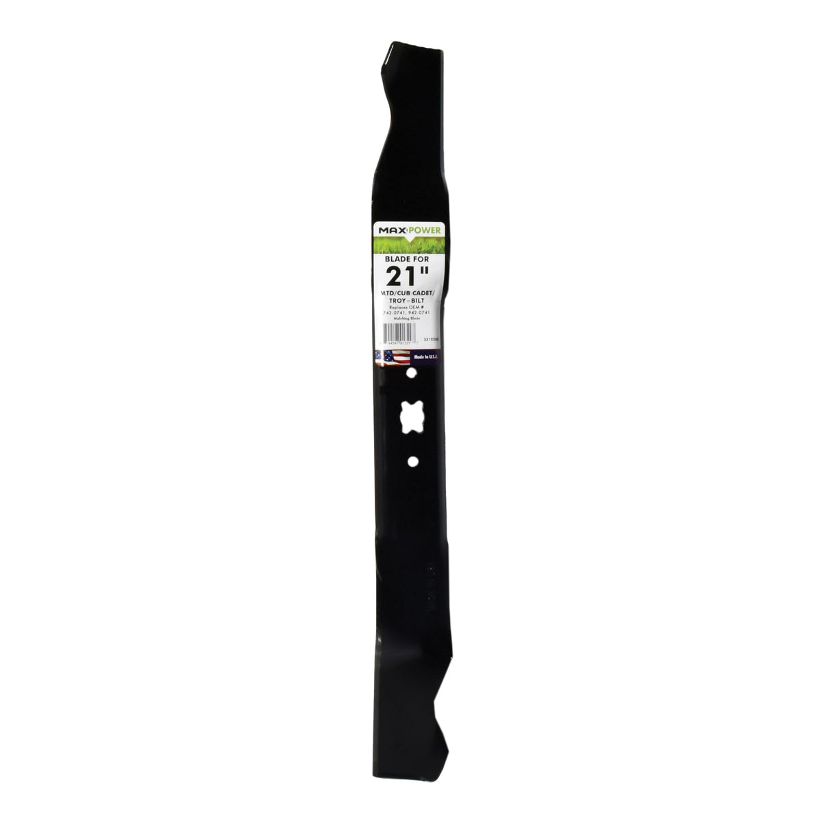 Maxpower 331528B front view showing blade shape and cutting edge benefit