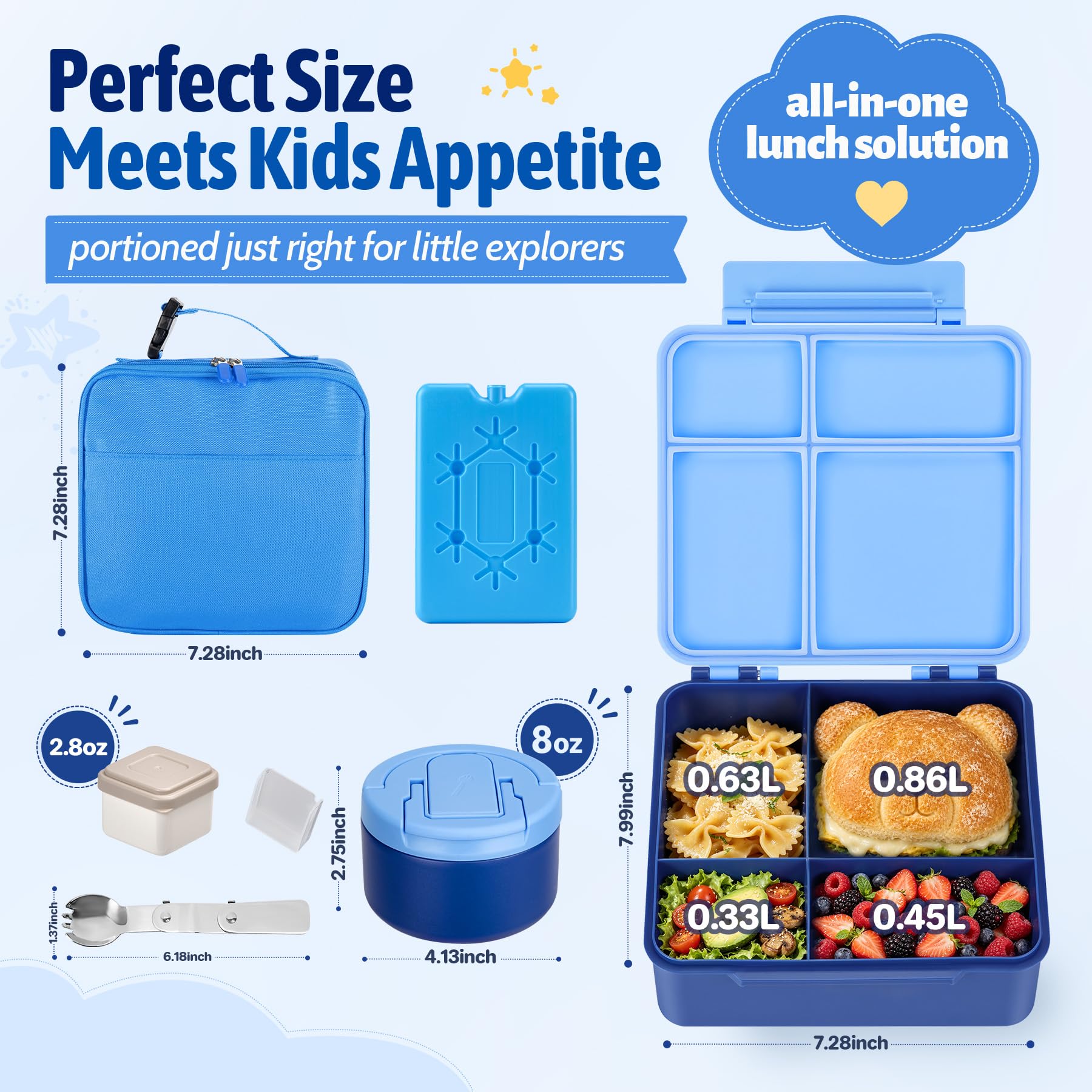 MAXSO closeup of 8oz soup thermo lid demonstrating easy-open buckle for child convenience