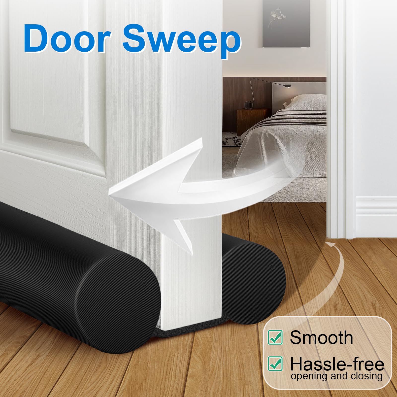 MAXTID fabric sleeve detail protecting door finish and reducing friction