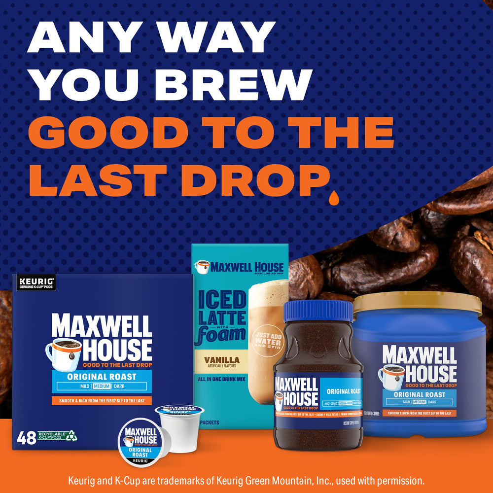 maxwell house pod being emptied and rinsed illustrating recyclable preparation