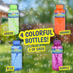 Maxx Bubbles soap bubbles in sunlight showcasing bright bubbles and lasting play performance