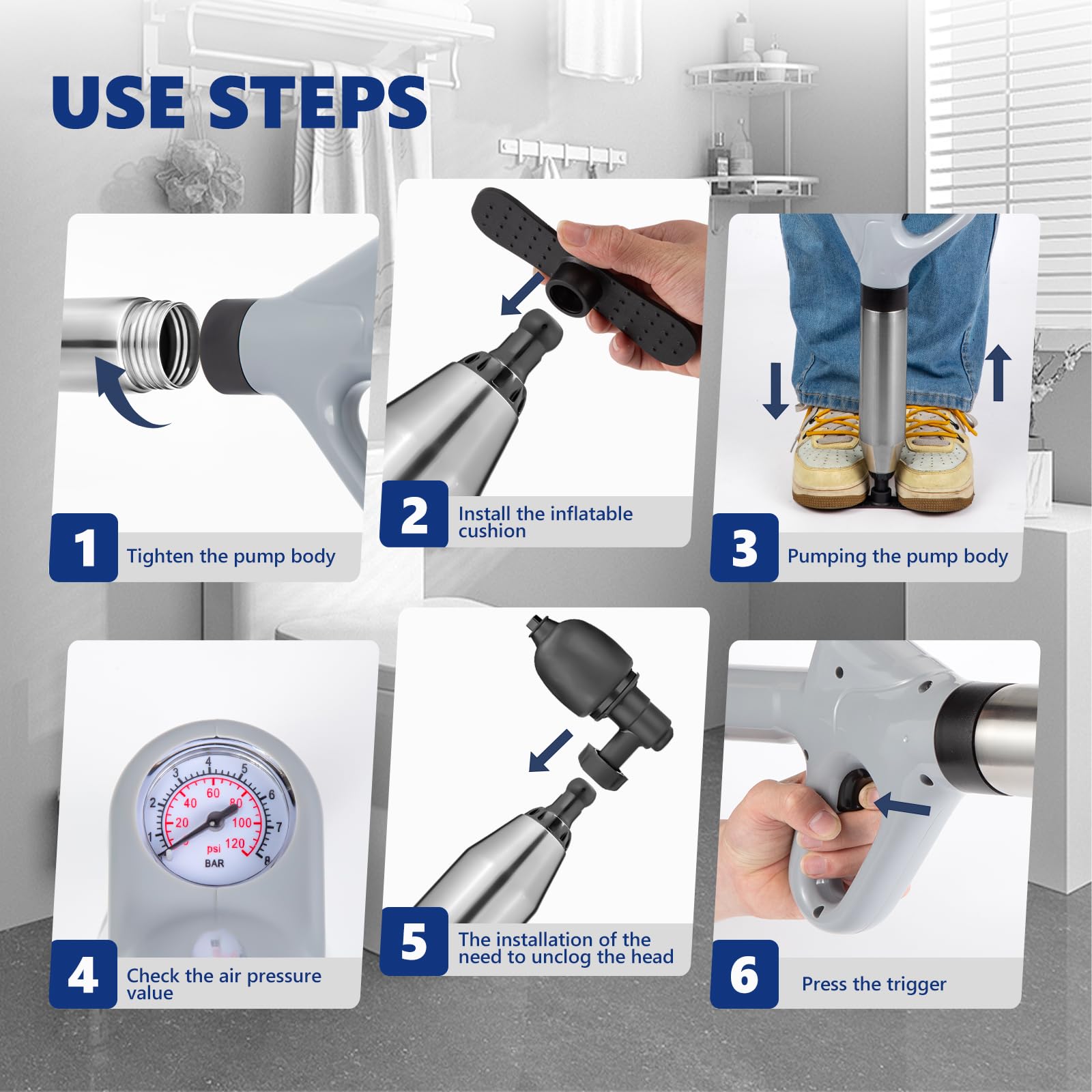 MaxxGeek in use clearing a toilet fast to avoid calling a plumber benefit