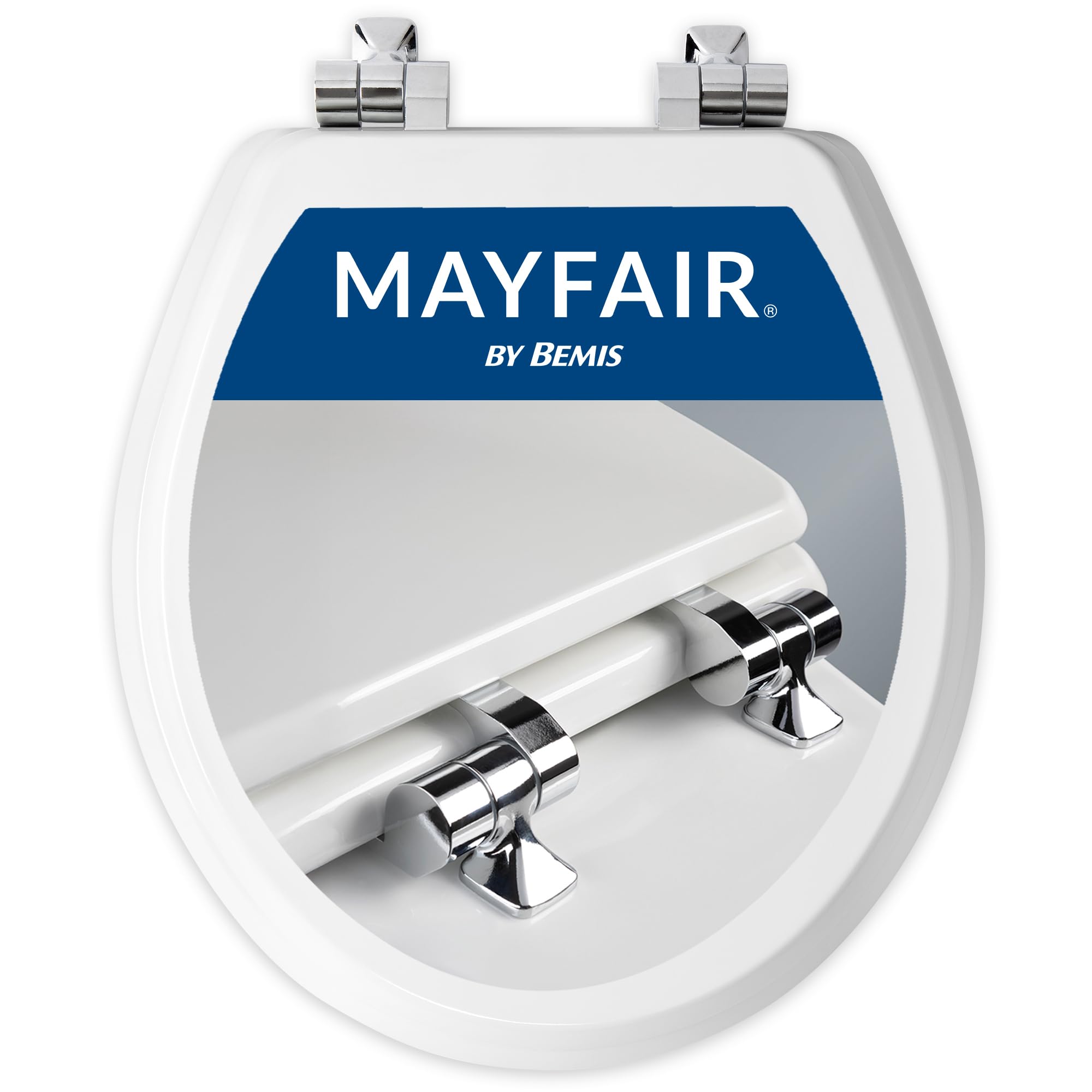 Mayfair Bennett front view installed showing clean white finish and stable fit