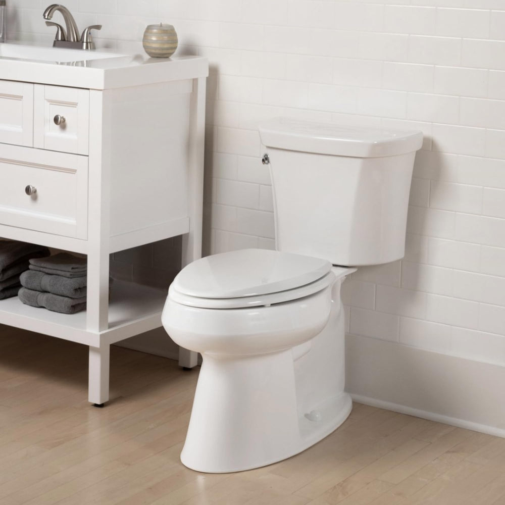 Mayfair Cassel in a styled bathroom illustrating refined look and everyday functionality