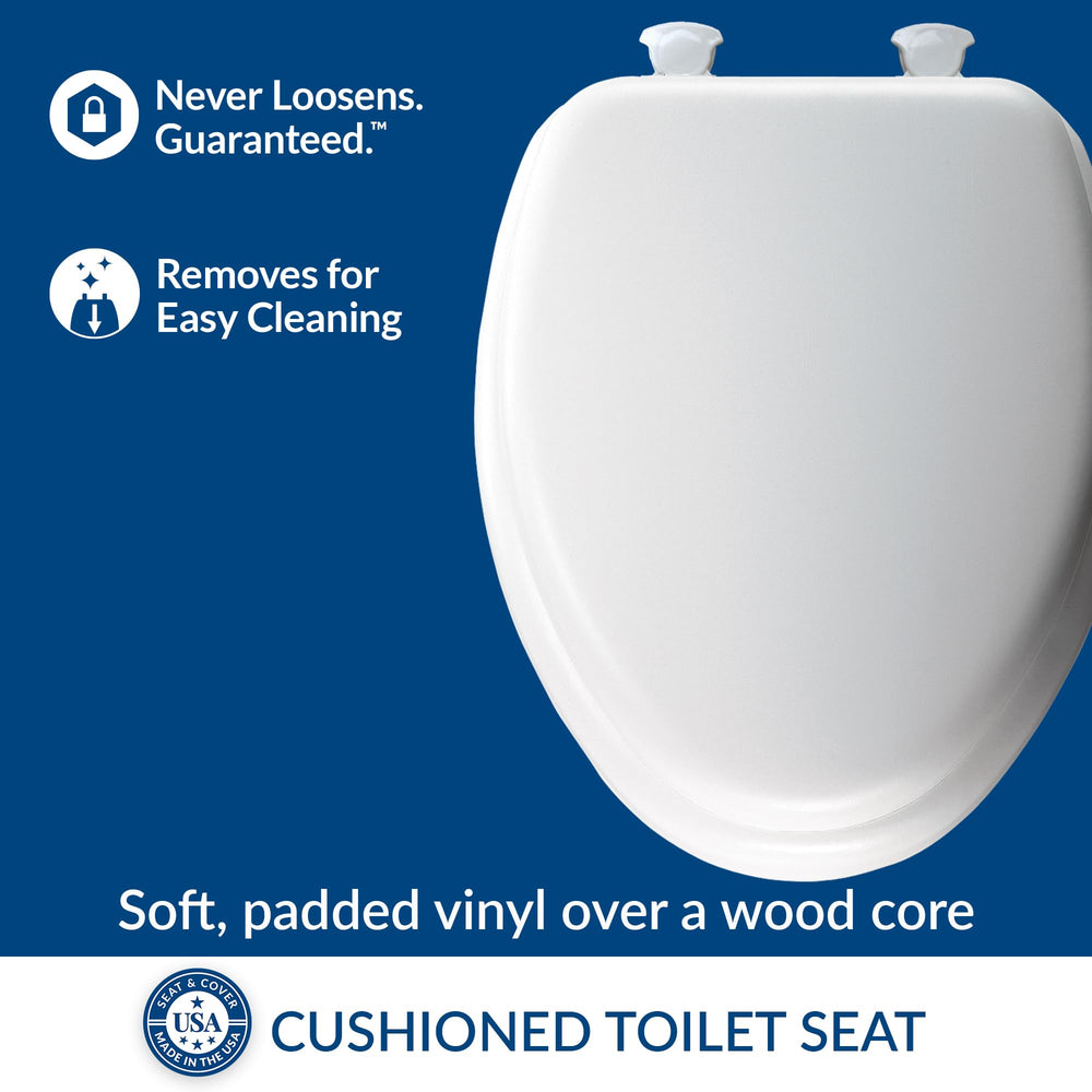 Mayfair padded seat open showing cushioned ring and soft support