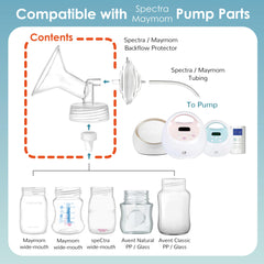 Maymom duckbill valve close-up showing durable design for reliable suction