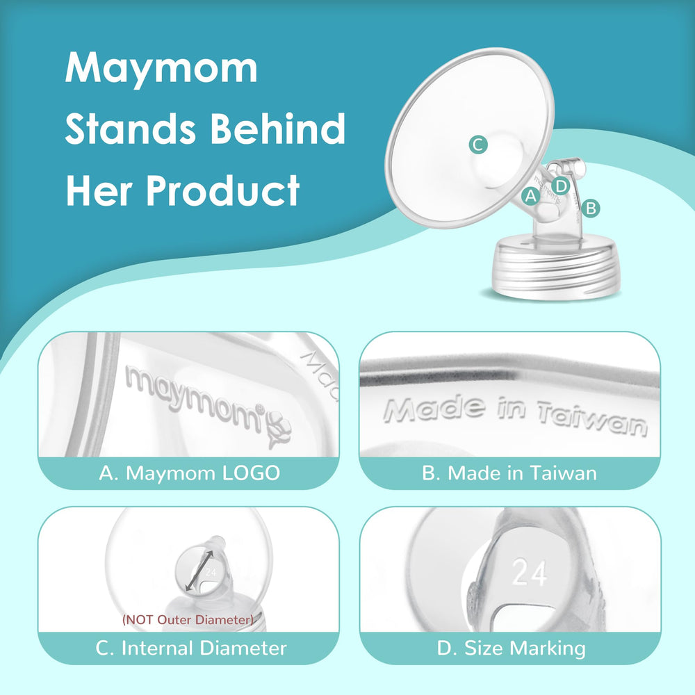Maymom flange and duckbill valve pair laid out to show replacement convenience