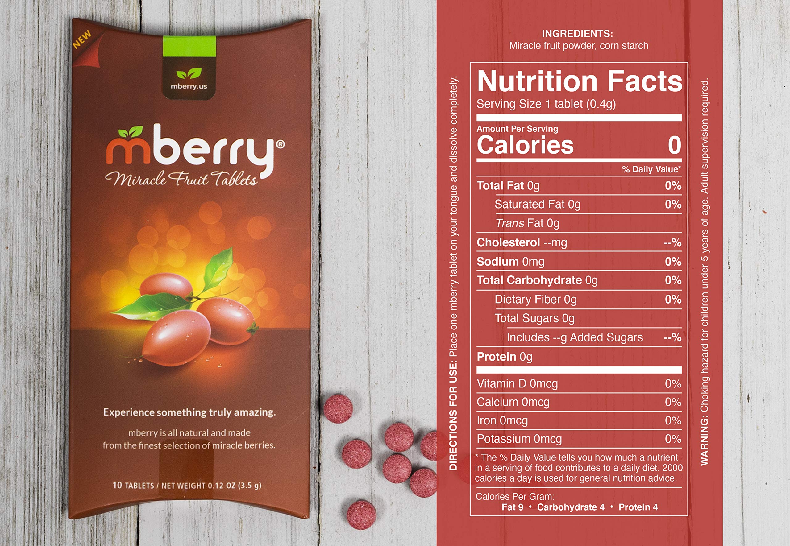mberry tablet close-up texture highlighting purity benefit
