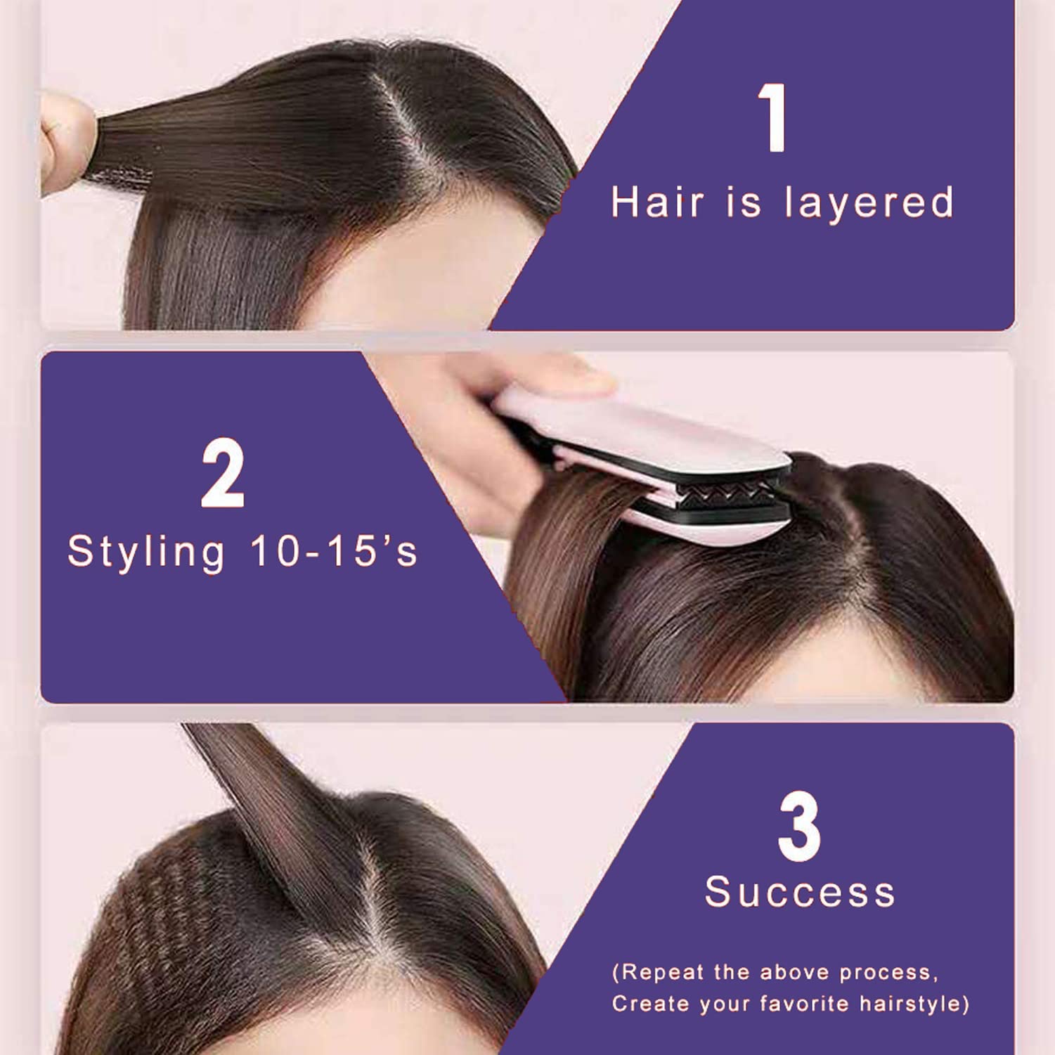 MBHAIR anti-static finish smoothing flyaways for polished texture
