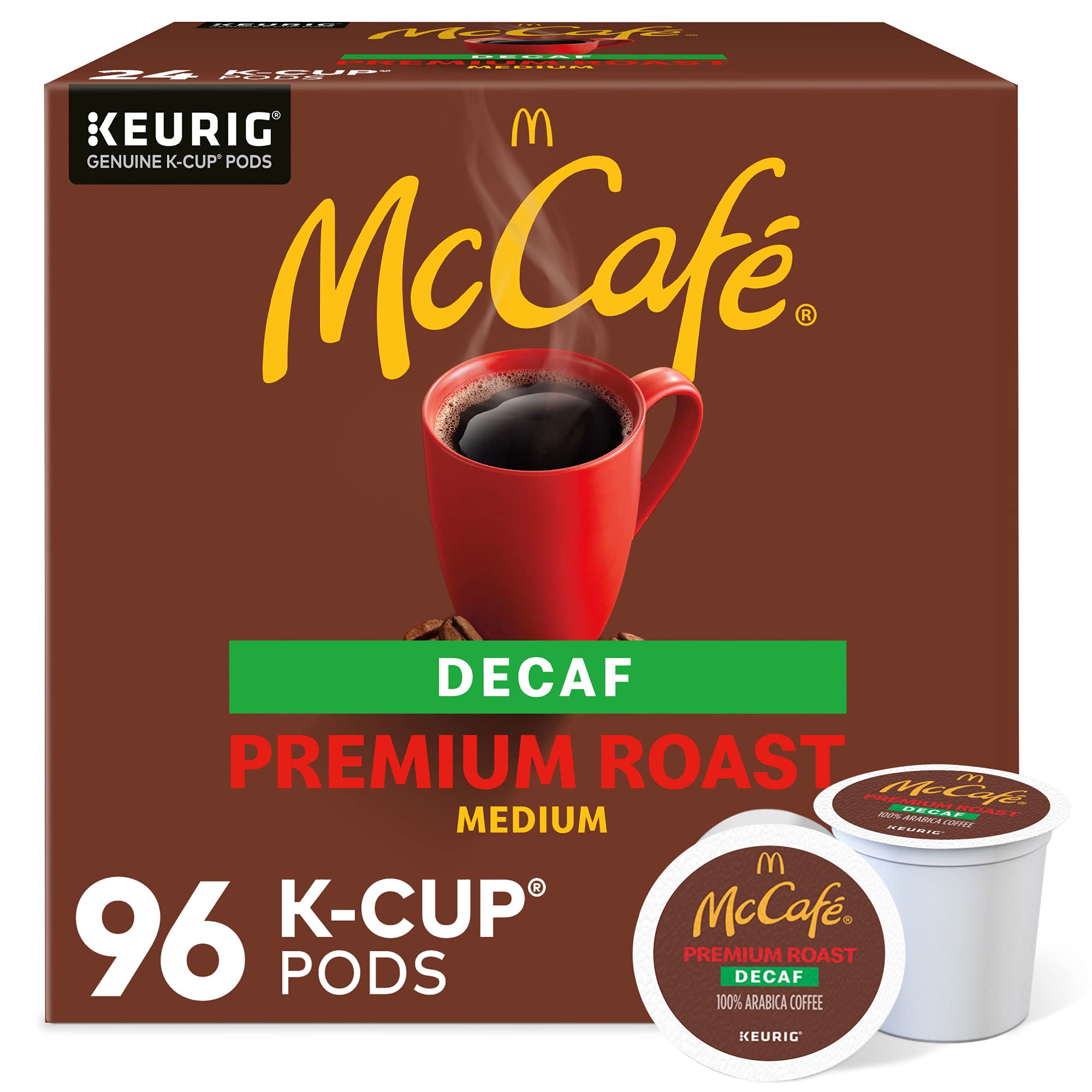 McCafé front packaging 96 count showing value and convenience