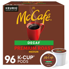 McCafé front packaging 96 count showing value and convenience