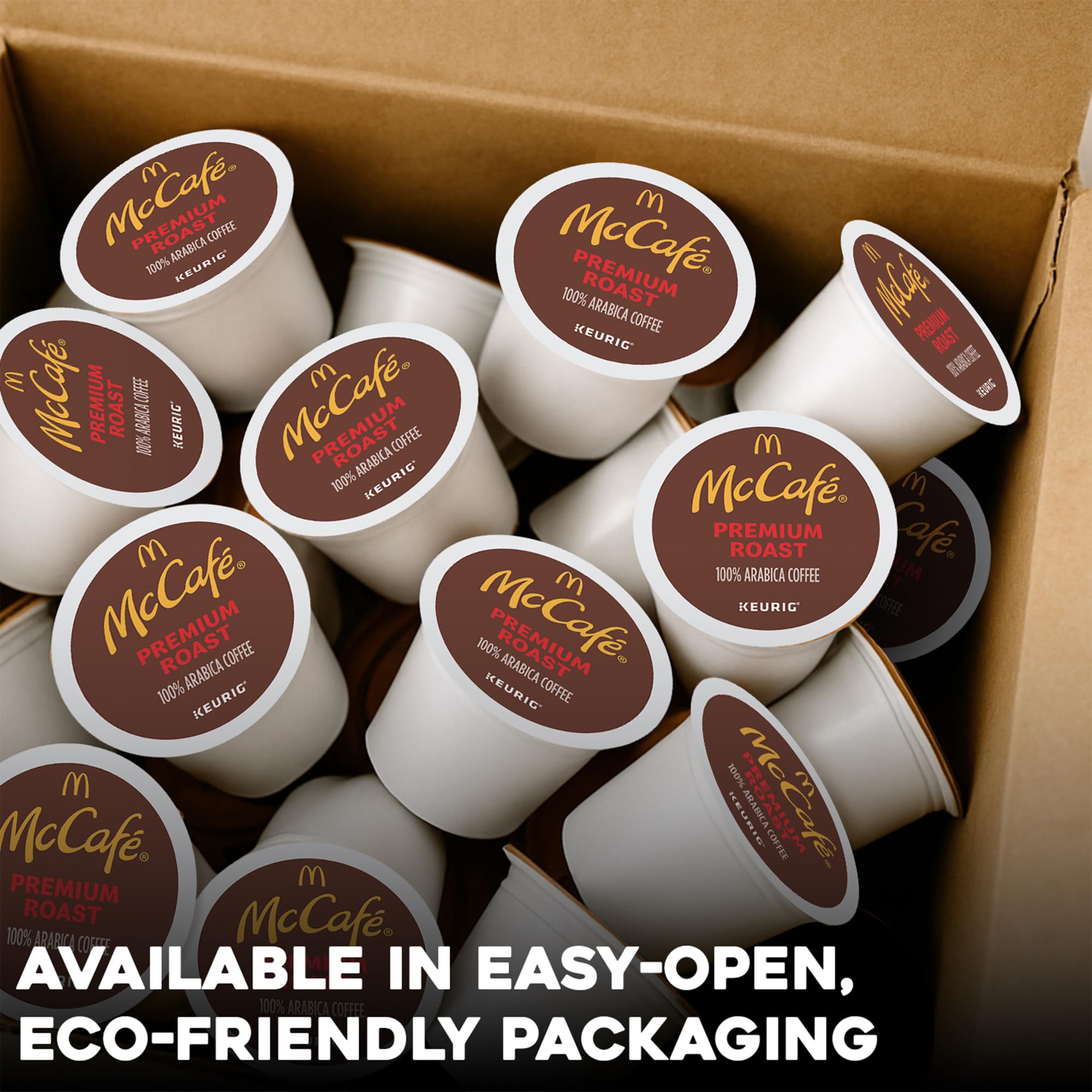 McCafé ground coffee texture showing rich Arabica beans and smooth body