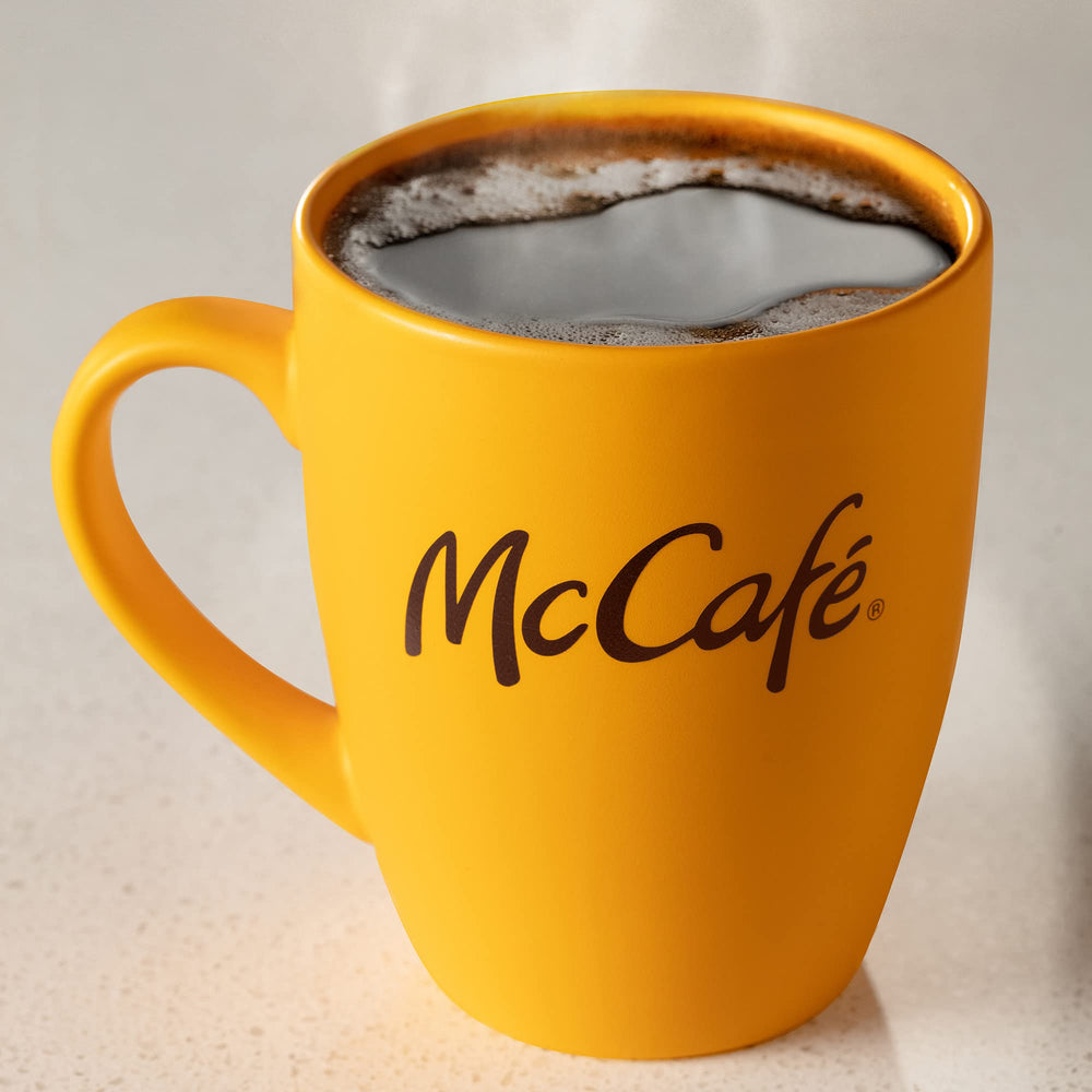 McCafé packet showing Orthodox Union Kosher certification badge
