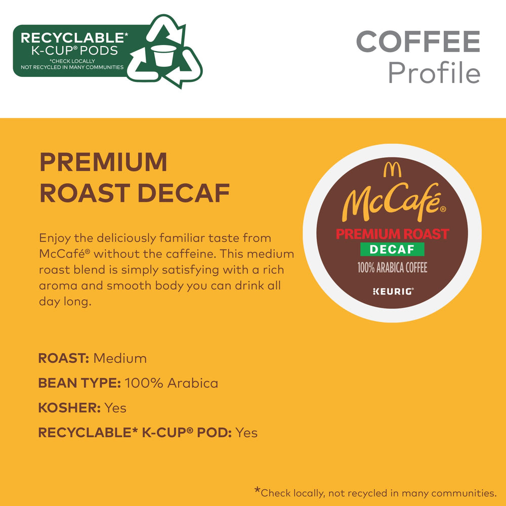 McCafé pod opened to reveal ground coffee texture and quality aroma