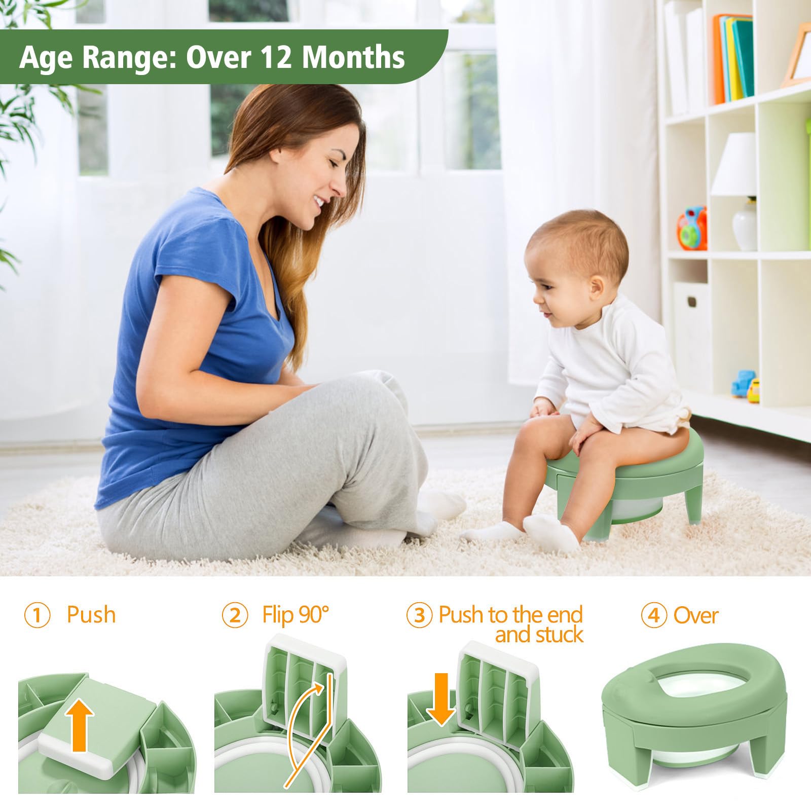 MCGMITT close-up of ultra-soft EVA seat for comfortable potty training