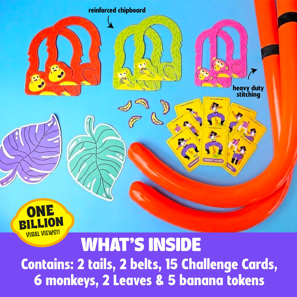 MCMILLER ENTERTAINMENT colorful rings and spinner arranged to show components and easy setup