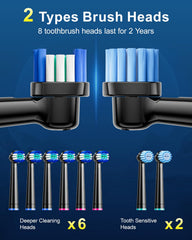 MCUDKIK toothbrush held in hand to show scale and ergonomic grip for comfortable brushing