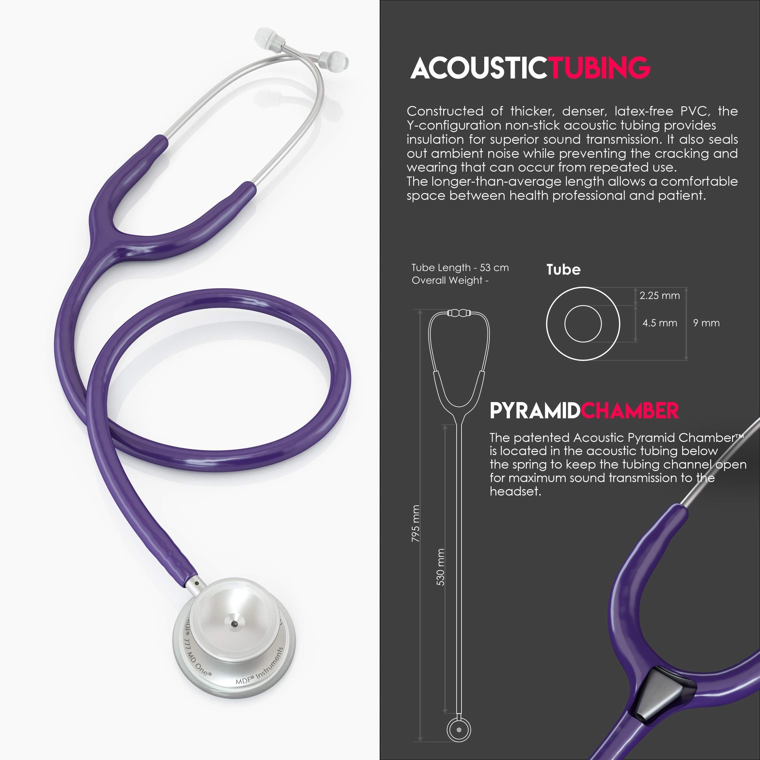 MDF Instruments MD One tubing texture close-up showing thicker, flexible material for better sound