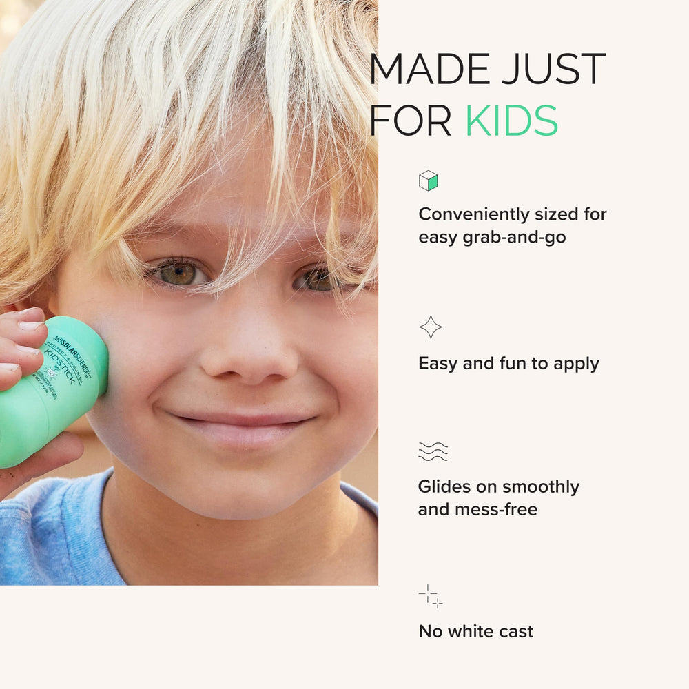 MDSolarSciences KidStick label and ingredient list highlighting mineral actives