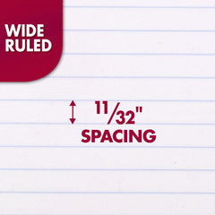 Mead perforated page tear detail showing clean edges for binder use
