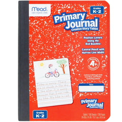 Mead primary journal red front cover easy classroom identification