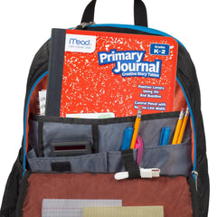 Mead primary journal inside cover manuscript alphabet reference for students
