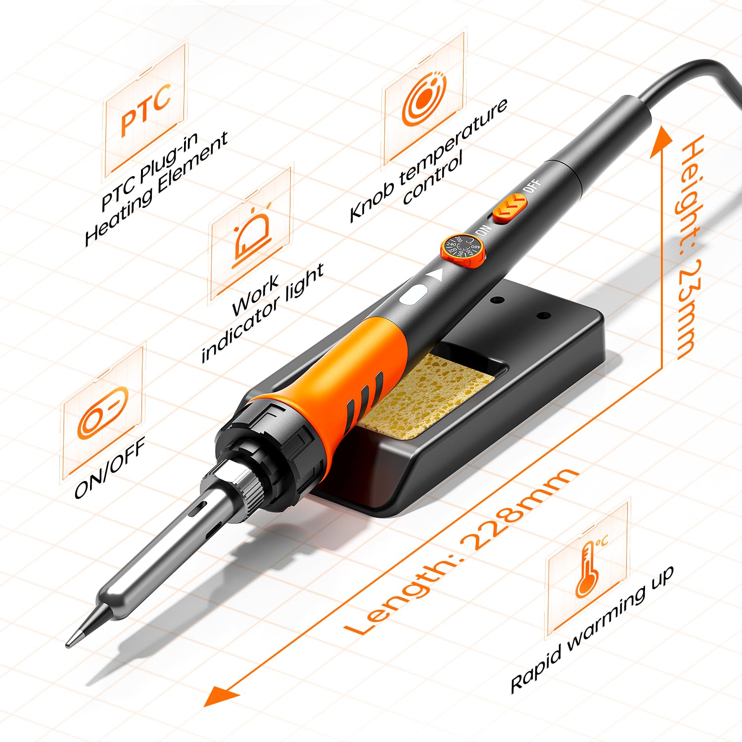 MEAKEST solder wire spool and solder paste tube highlighting larger capacity for longer projects
