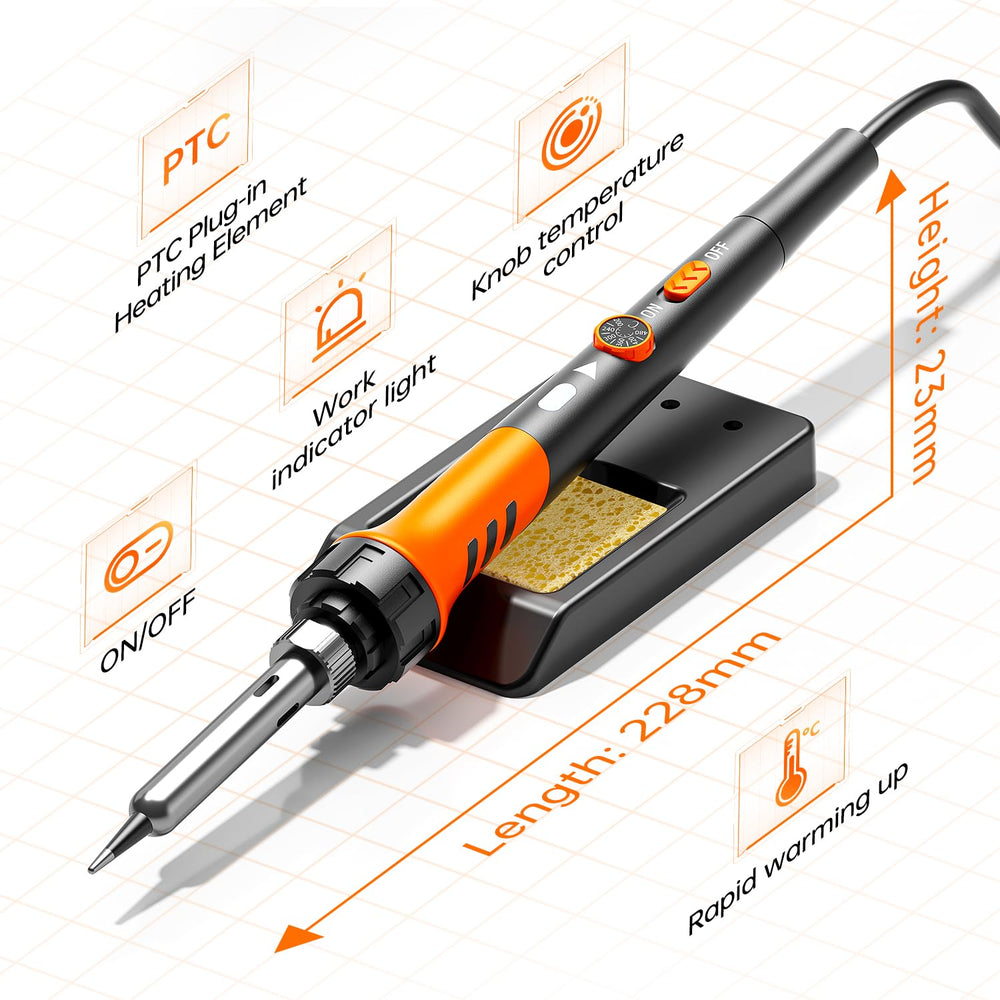 MEAKEST solder wire spool and solder paste tube highlighting larger capacity for longer projects